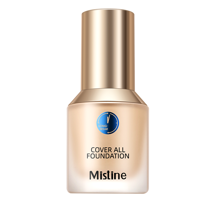泰国mistine蜜丝婷持妆清透粉底液lf110白皙中调30g蓝盾粉底液