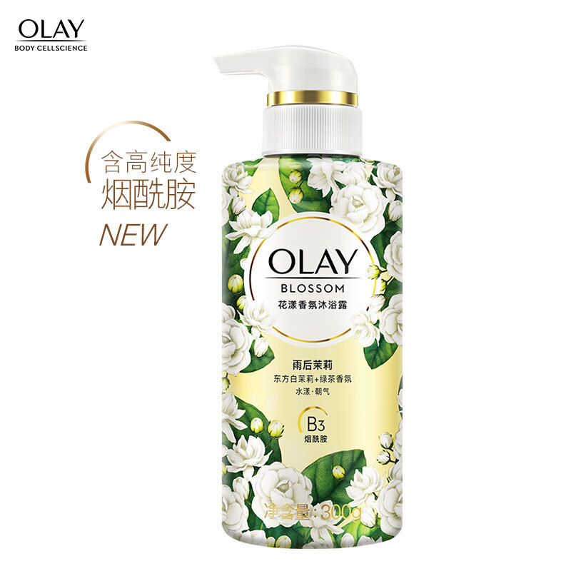 olay花漾香氛沐浴露雨后茉莉300克
